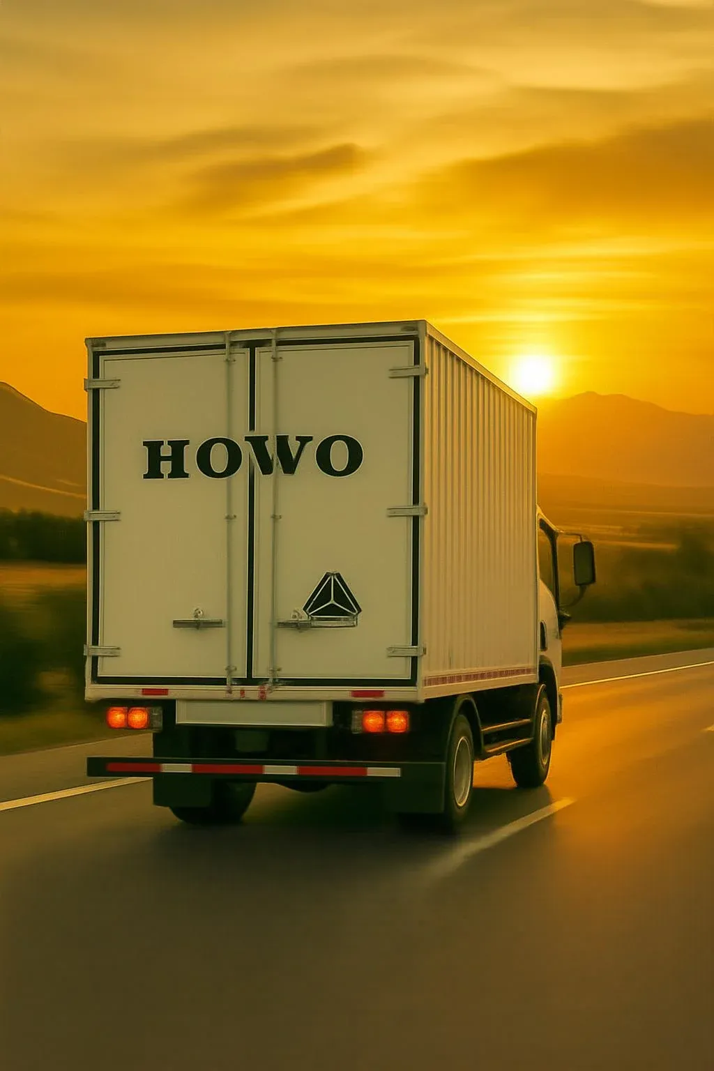 HOWO Furgón 5 t, Caja cerrada · 4×2