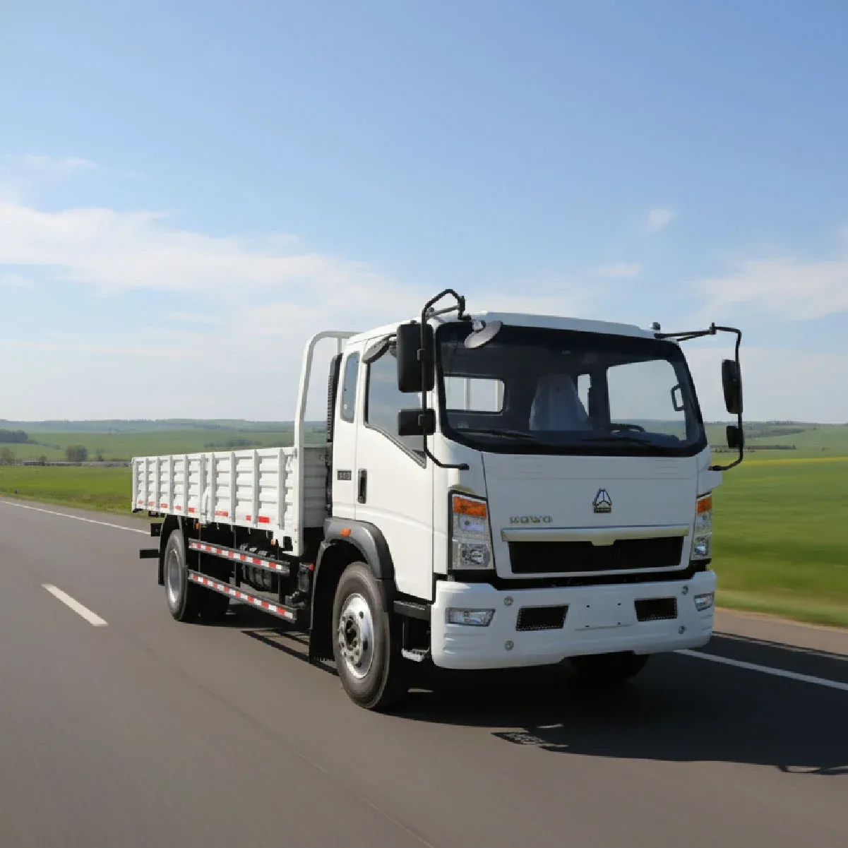 HOWO Plataforma 10 t, Con barandas · 4×2